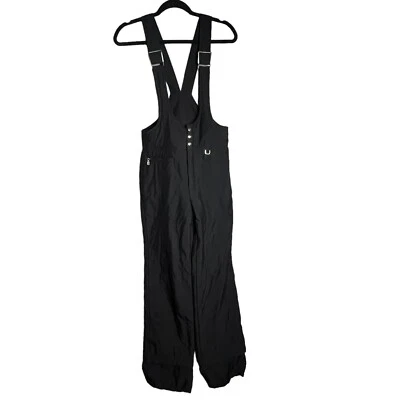Bogner Black Ski Bib Pants Womens Size 10 USA Overalls Snow Suspenders - Image 1 of 4