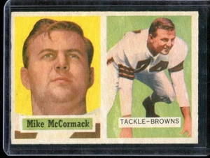 1957 Topps Football # 3 Mike McCormack (NM) Near Mint - Picture 1 of 2