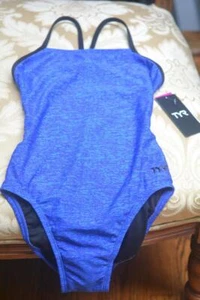 NEW TYR Women's Swim Suit Deep Ultramarine Blue Sz.26 Cutout NWT Special PROMO - Picture 1 of 6