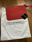 Nwot: Lulu Guinness Grace Pouch In Red Leather