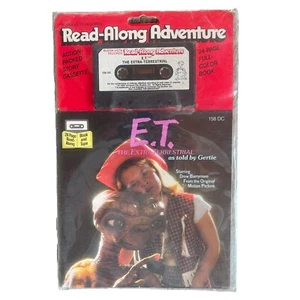 E.T. The Extra-Terrestrial Read Along Story Cassette & Book 80s VTG New Sealed - Picture 1 of 3