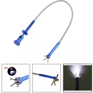 Herramienta de recogida de garra flexible de 62 cm recogedor de luz LED magnético recogedor de basura de 4 garras - Imagen 1 de 13