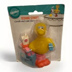 Sesame Street Big Bird Candle Cake Decoration 1991 Wilton Birthday - Picture 1 of 3