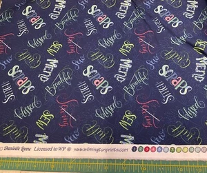 WILMINGTON - SEW LITTLE TIME BY DANIELLE LEONE- 2 PRINT CHOICES--BY THE YARD - Picture 1 of 4