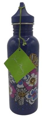 Botella de agua de hidratación Vera Bradley VIOLETA AFRICANA 25 oz vaso de acero inoxidable Foto 1 de 4