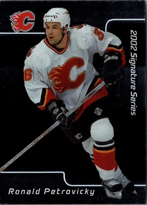 2001 Be a Player Signature Series Ronald Petrovicky #55 Calgary Flames - Image 1 of 2