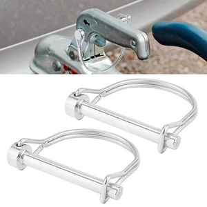 Quick Release Pin Boat For Marine Trailers Gardening Lock Pin Round Silver - Picture 1 of 8