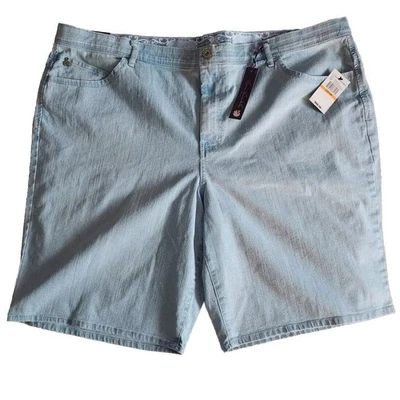 Pantalones cortos de mezclilla para mujer Gloria Vanderbilt Amanda lavado claro talla 24 nuevos con etiquetas Foto 1 de 4