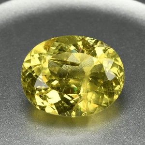7.17 Ct Top Perfect Oval Cut 13.4 x 10.7 MM 100% Natural Brazil YELLOW APATITE - Picture 1 of 5