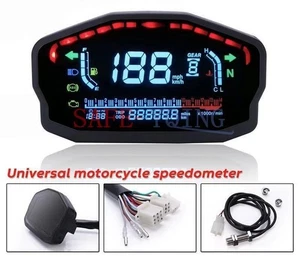 Retroiluminación LCD Universal Digital Moto Odómetro Velocímetro Tacómetro Medidor - Imagen 1 de 12