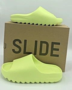 Talla 12 - Adidas Yeezy Hombre Toboganes Verde Brillante GX6138 - Imagen 1 de 9