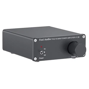 Stereo-Verstärker 50W x 2 Mini HiFi 2-Kanal Lautsprecherverstärker Mit Netzteil - Bild 1 von 10