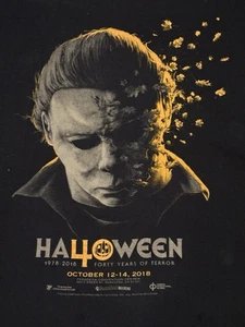 Rare Halloween 1978 Michael Myers 40 Years Of Terror Anniversary H40 Shirt Med - Picture 1 of 18