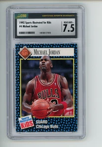 1992 Sports Illustrated for Kids Michael Jordan #4 Chicago Bulls CGC 7.5 - Picture 1 of 2