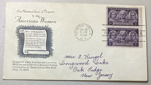 FDC 100 Years Of Progress By The American Women 1948  - Picture 1 of 4