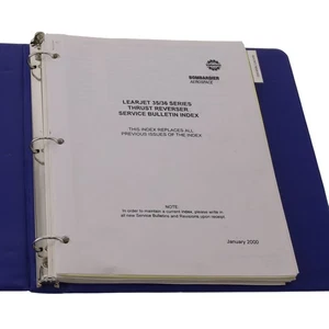 Learjet 35 Dee Howard Nordam TR4000 Thrust Reverser Maintenance & Wiring Manual - Picture 1 of 5