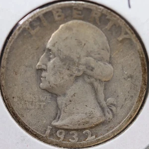 Washington Viertel 1932, schöne Umlaufmünze, Laden #QR956 - Bild 1 von 2