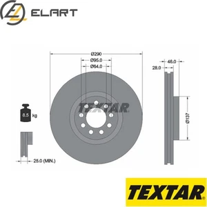 2x BRAKE DISC 92155700 FOR IVECO DAILY/VI/Platform/Chassis/Van/Bus 3.0L 4cyl - Picture 1 of 6
