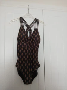 Fatface Women's Swimsuit Size 8 Decorative Back Multi Colour - Picture 1 of 3