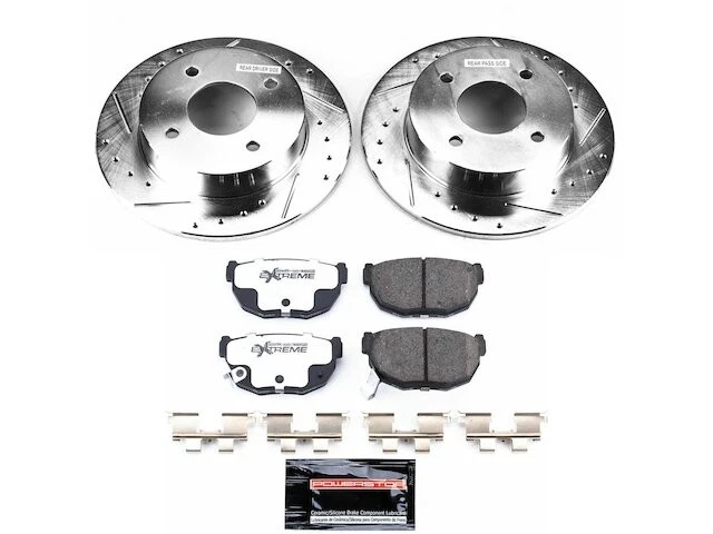 Kit de pastillas de freno trasero y rotor para Nissan 240SX 1989-1998 1990 1991 1992 YK799GN Foto 1 de 1
