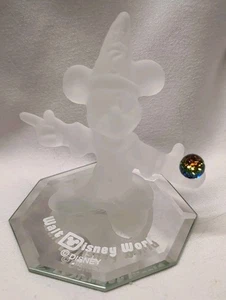 Walt Disney World Aprendiz de Hechicero Mickey Mouse Vidrio Esmerilado Aribbas Bros. - Imagen 1 de 7