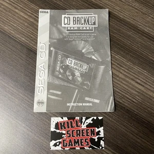 SEGA CD Backup RAM Cart Instruction Manual Only - Picture 1 of 3