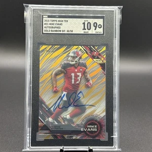 2015 Topps High Tek - Mike Evans #31 Gold Rainbow su carta auto 30/50 - Foto 1 di 4