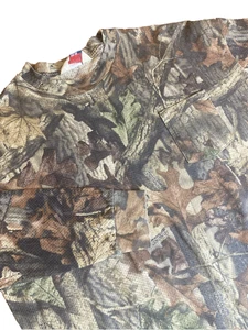 Camicia mimetica vintage Redhead ventilata 3XL manica lunga tasca vantaggio legno caccia - Foto 1 di 9