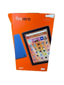 Amazon Fire HD 10 10.1" 32GB Wi-Fi Tablet, 13th Gen, Full HD Screen, Ocean - Picture 1 of 11