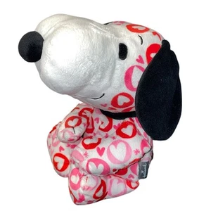 Hallmark Snoopy Plush Peanuts Hearts Stuffed Animal Nursery Decor Red Shower 10" - Picture 1 of 11