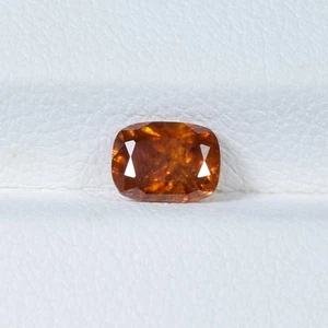 0.77 ct SPARKLING LUSTROUS / ORANGE YELLOW NATURAL SPHALERITE - Cushion Video !! - Picture 1 of 3
