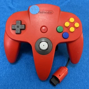 Mando Oficial Nintendo 64 OEM N64 Color Rojo Stick 9/10 Probado - Imagen 1 de 18