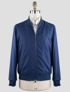 NEW ISAIA BLUE WOOL PA SILK EA COAT US 42 - EU 52 ICY2 - Picture 1 of 6