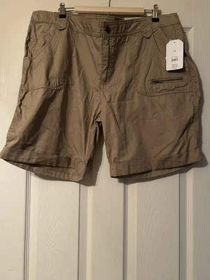 Pantalones Cortos de Carga Faded Glory Para Mujer Talla 18 Caqui Viaje Senderismo Playa Informal Resort Foto 1 de 4