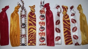 Lote de 10 corbatas para el cabello SEMINOLES de la Universidad Estatal de Florida FSU - Imagen 1 de 3
