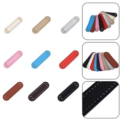 Fashionable and Practical For Knitted Bag Bottom in PU Leather DIY Base (Pink) - Image 1 of 4