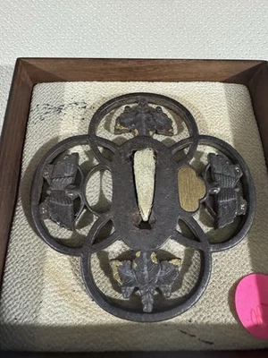 Japanese Sword Tsuba For Katana Or Tachi Real Antique  - Image 1 of 4