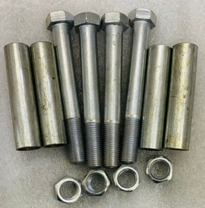 FOR Suzuki Samurai Gypsy Front / Rear Leaf Spring Pivot Eye Bolts & Bush Set - Foto 1 di 2