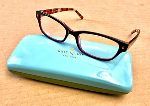 Kate Spade KS Lucyann 135 Us Eyeglasses 0X 78 Pink Brown Striped 100% AUTHENTIC - Picture 1 of 12