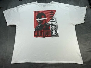 Call of Duty Black Ops Cold War 3XL White DISTRESSED Shirt Tanks Caution - Picture 1 of 11