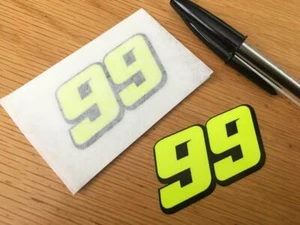PJ Jacobsen Race Number 99 (Very Small Pair) - UK SELLER - Picture 1 of 1
