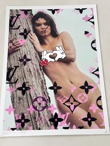 DEATH NYC ltd ed signed pop art print 45x32cm Kendall Jenner Louis Vuitton - Picture 1 of 2