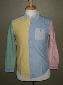 NWT Boy's Polo Ralph Lauren Long Sleeve Button Down Shirt Size L Multi Color $65 - Picture 1 of 7