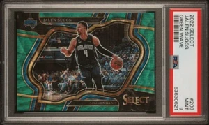 2022 Panini Select Green Wave Jalen Suggs Orlando Magic #203 serie 01/50 PSA 9 - Imagen 1 de 2