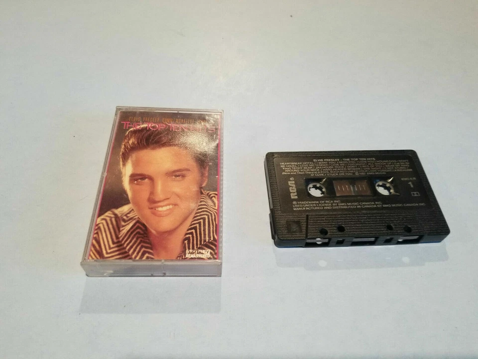 Elvis Presley - The Top Ten Hits - Cassette Tape  - Image 1 of 1