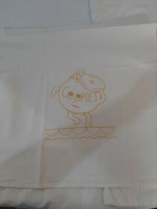 Nähte Leinen Geschirrtücher 2 Stück Neu 1 mit Teetasse & Untertasse 1 Keksdose - Bild 1 von 3