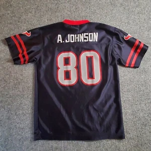 ANDRE JOHNSON #80 Houston Texans Blue NFL Team Apparel Youth Jersey XL 16 / 18 - Picture 1 of 13