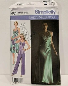 Jessica McClintock Simplicity 4481 patrón de costura vestido de noche vestido de sol halter - Imagen 1 de 3