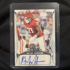 ANTON HARRISON 2023 LEAF DRAFT XRC WHITE AUTO SOONERS JAGUARS 1st RD #BA-AH1