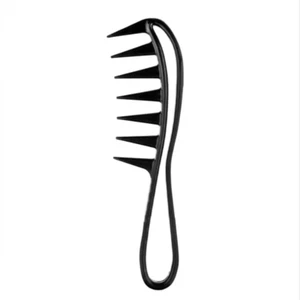x2 Shark Tooth Comb Brush Wide Teeth Tooth Detangle Massage Styling Barber Salon - Picture 1 of 3
